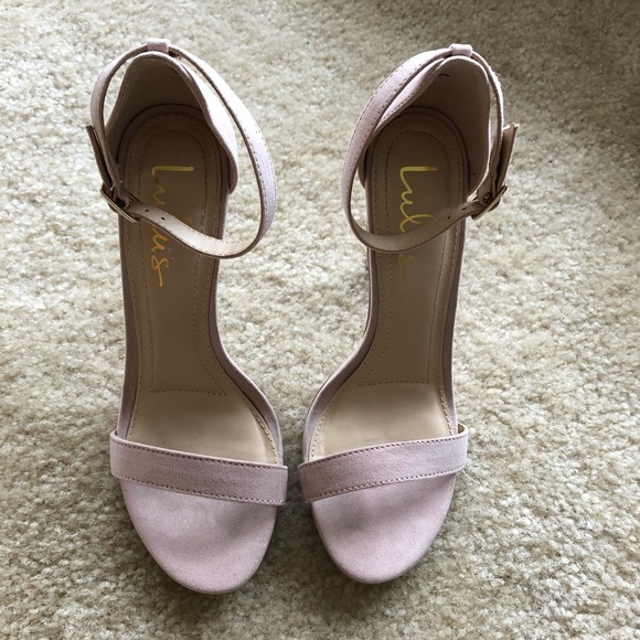 Lulu’s ‘Elsi’ Bone Single Strap Heels in Nude - Picture 5 of 7